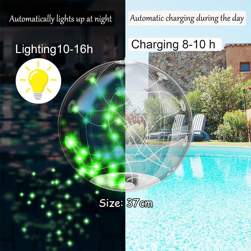 Sakerplus PVC Floating Pool Lights