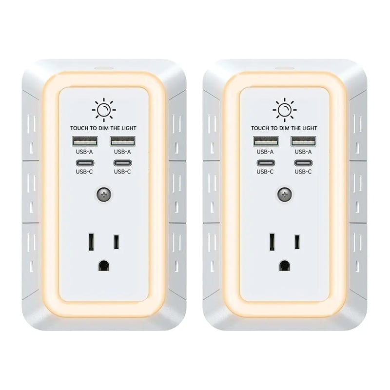 10-in-1 ETL-Certified Surge Protector Power Outlet