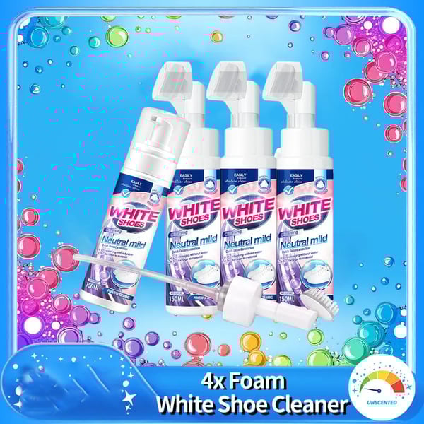 🤍Foam No-Rinse Cleaner — Instantly Brightens & Whitens Shoes
