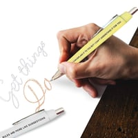 5pcs Horoscope Funny ballpoint Pens black ink (Aquarius)
