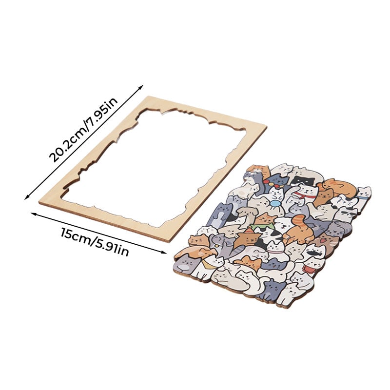Tier-Stapelspiel Holzpuzzle Lernspielzeug Set