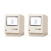 1984 Retro-Inspired Cream Digital Alarm Clock