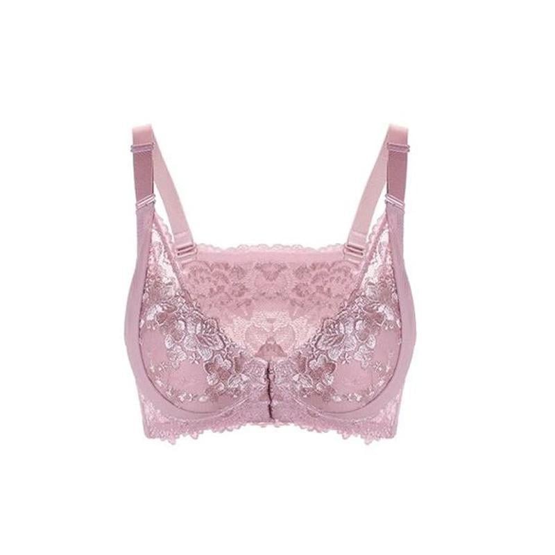 Women Sexy Adjustable Front Buckle Lace Vest Bra