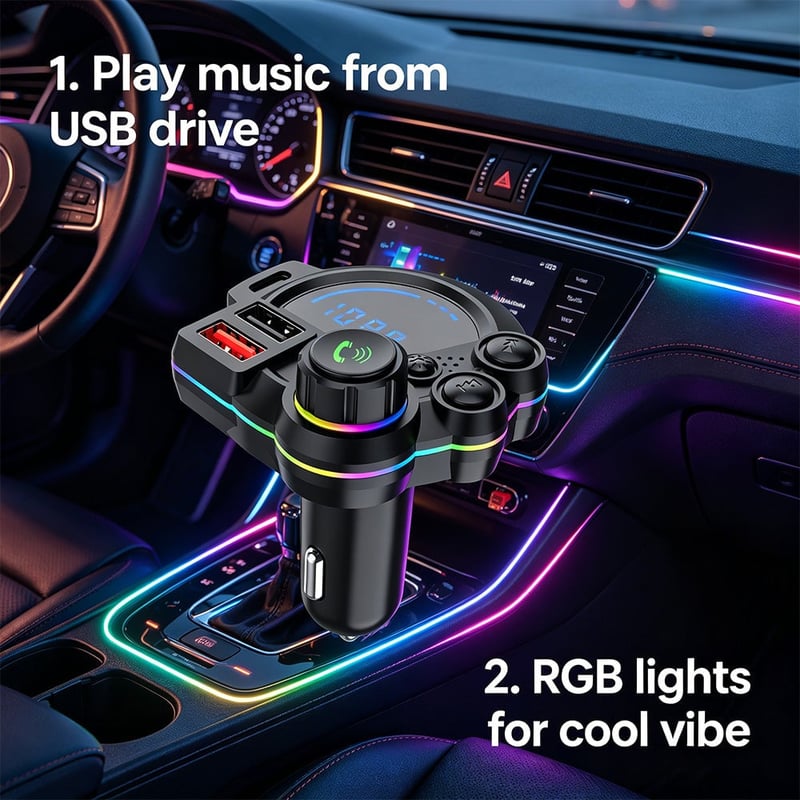 USB-C Bluetooth 5.4 Car Adapter