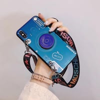 Vintage Handyhülle für iPhone mit Schlüsselband