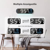 Saker Multifunktionsuhr mit LED-Anzeige