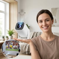 Sakerplus® Smart Rotatable Portable Mini Projector