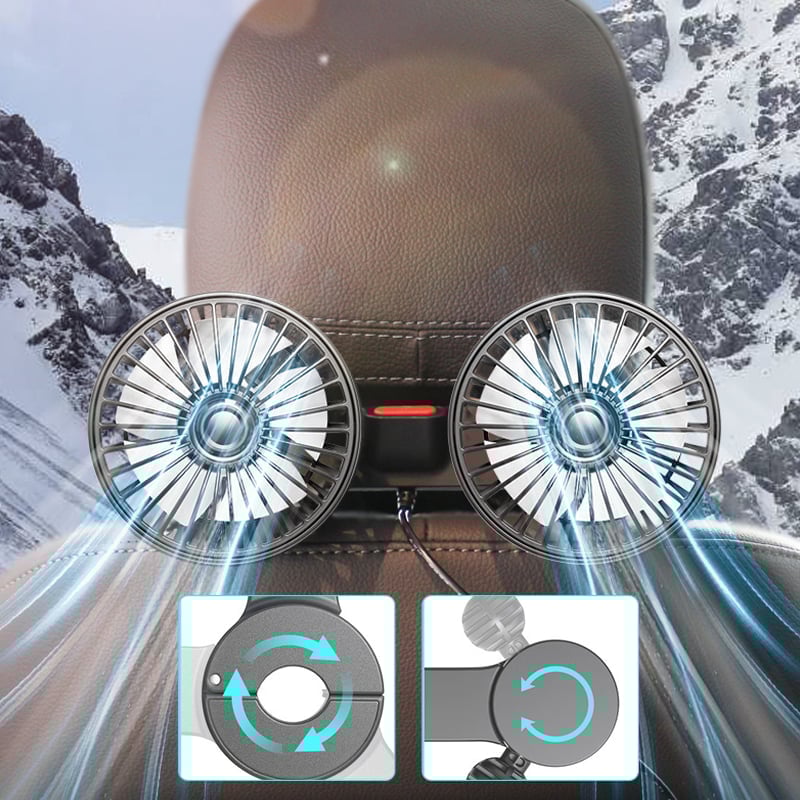 Elektrischer Doppelkopflüfter für die Rückseite des Autos