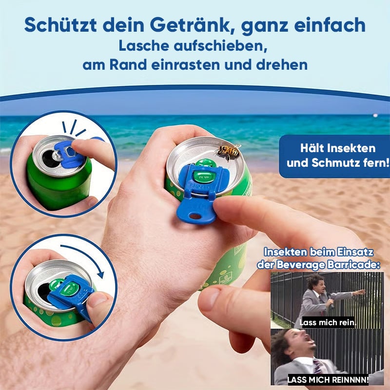 Einfacher Tab-Öffner und Getränkeschutz