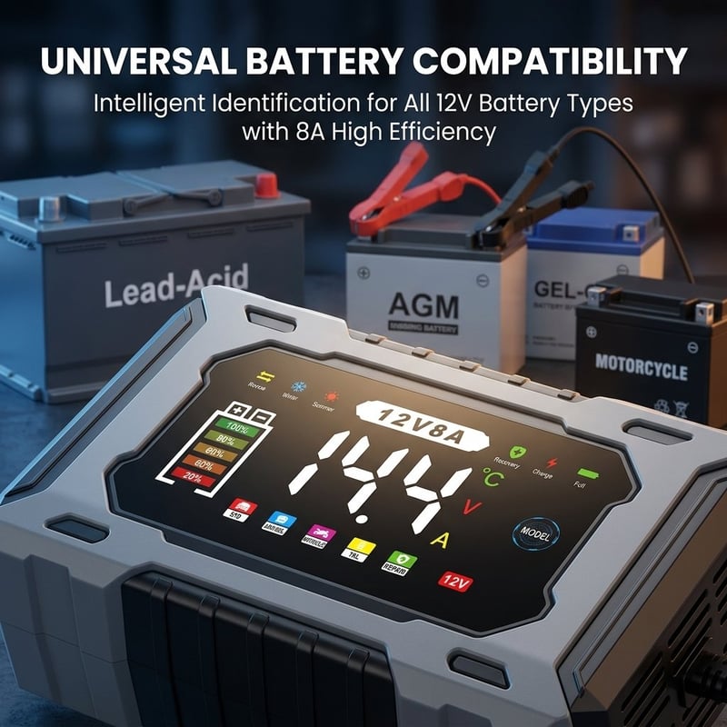 12V Smart Battery Charger Maintainer