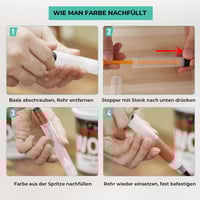 Multifunktionaler befüllbarer Lackstiftpinsel
