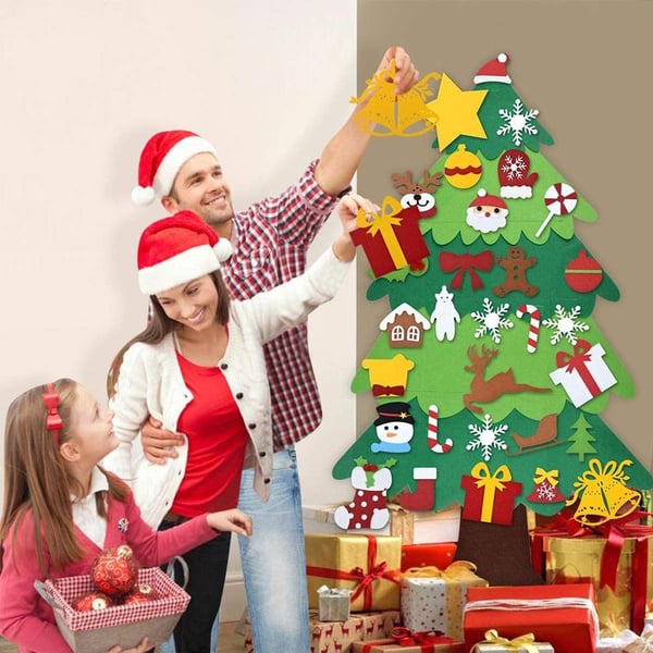 NEW DIY Felt Christmas Tree, A Great Gift For Kids