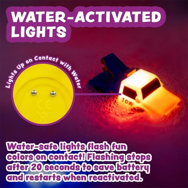 Light-up car bath toy
