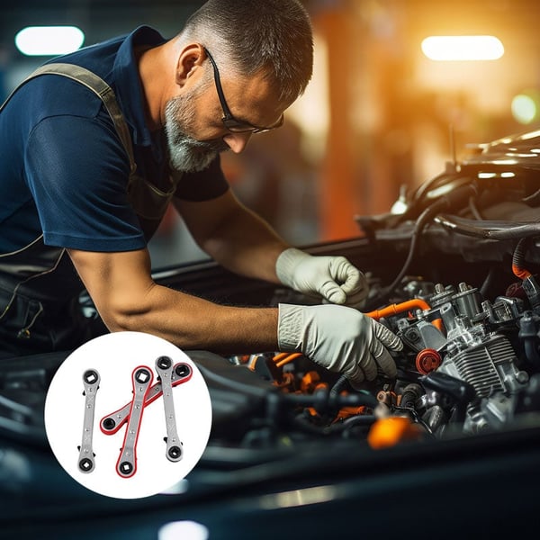 Maintenance Double-ended Square Ratchet Wrench