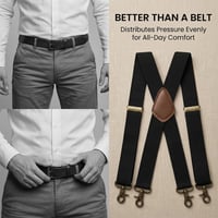 X-Back Adjustable Work Suspenders