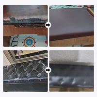 Self-adhesive leather refinisher