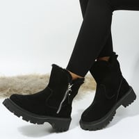 Modische Kurzschaft-Martinsstiefel mit seitlichem Reißverschluss