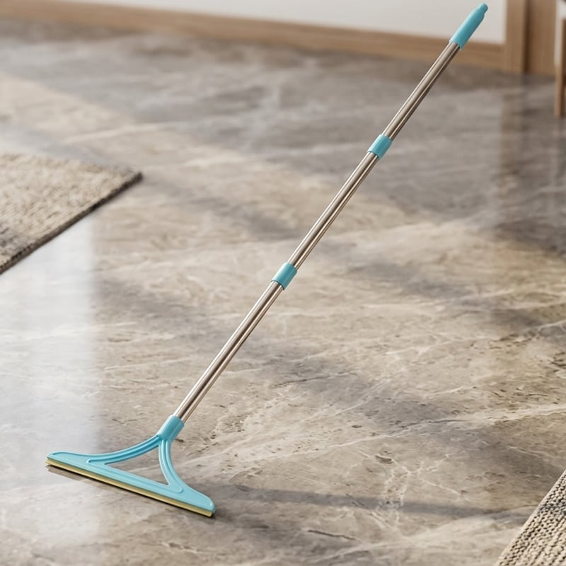 Adjustable Mop Scraper & Hair Magnet Tool