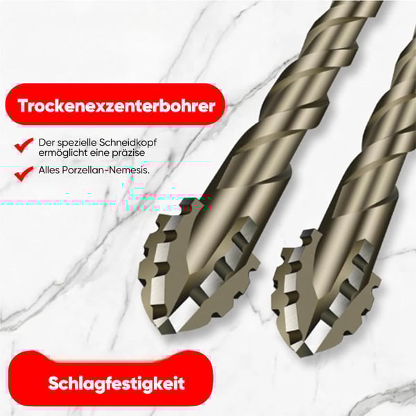 Vierschneidiger Exzenterbohrer