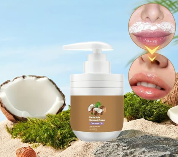 Gentle Coconut Oil Facial Hair Removal Cream Landing