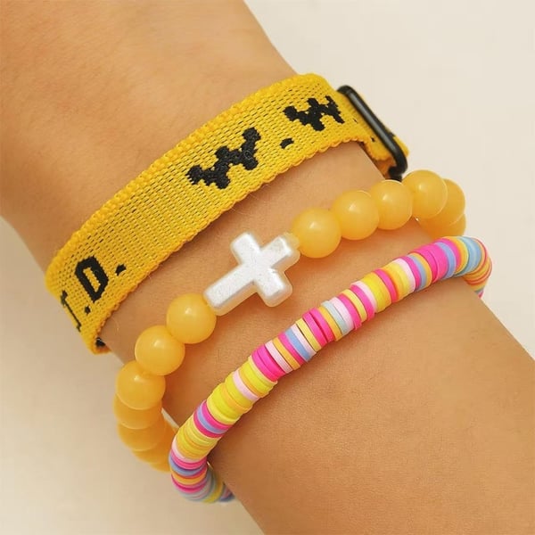 Clay Cross Card Bracelet Set