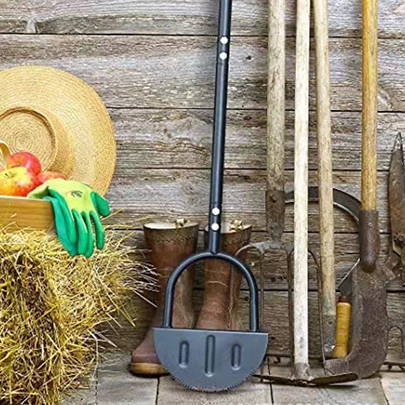 Half-moon lawn edger with T-handle