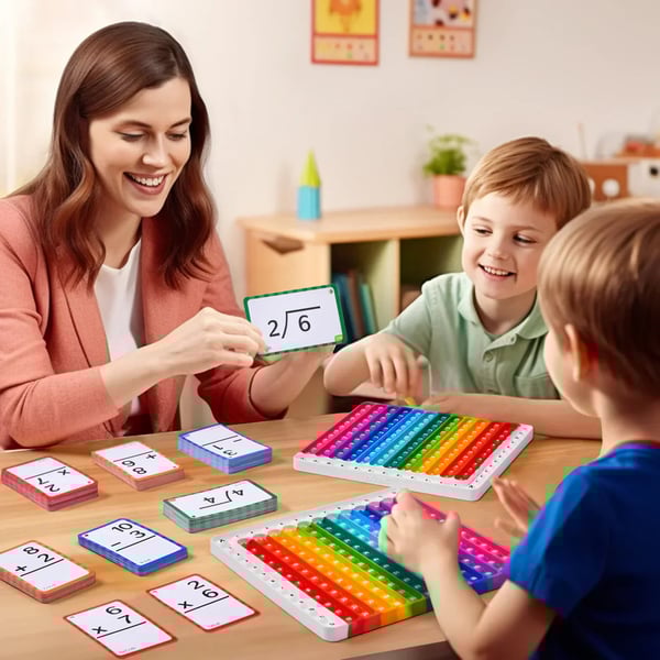 Math Flash Cards and Pop Fidget Chart