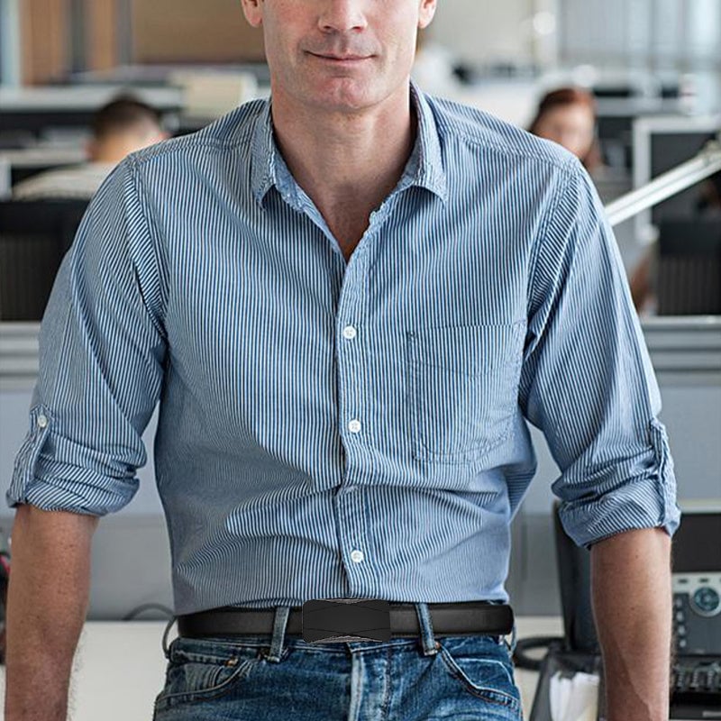 Men’s Automatic Buckle Leather Belt