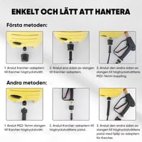 【Sale】Högtryckstvattenspruta Med Munstycken För Biltvätt