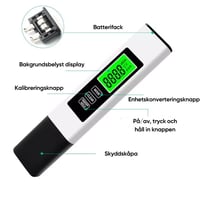 Ny 4-i-1 TDS-mätare Digital Vattentestare