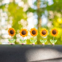 Schattig zonnebloem auto-ornament