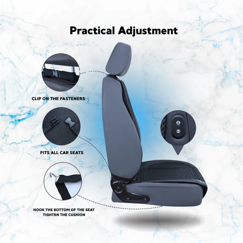 Sakerplus® Cooling Car Seat Cushion with Ventilation & Massage