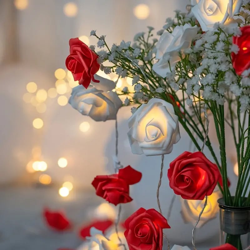 Guirlande lumineuse LED roses