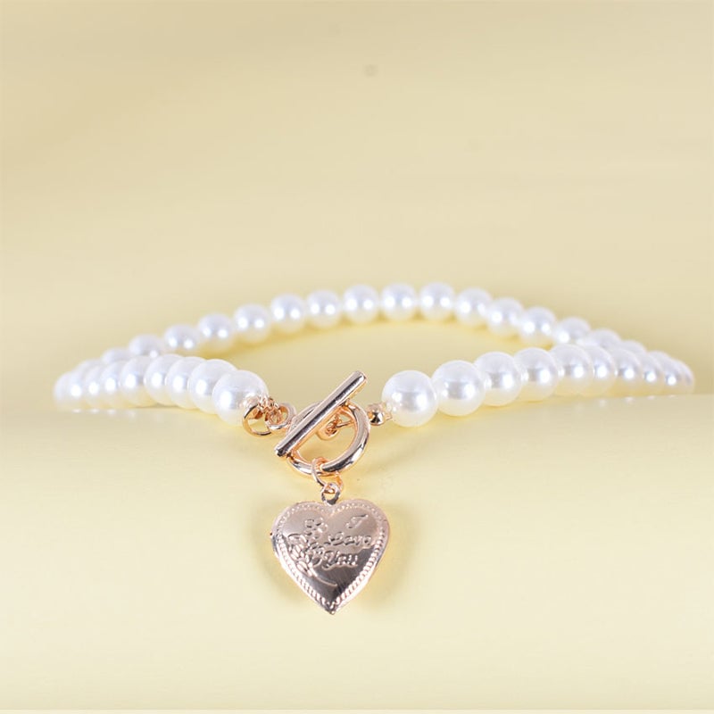 Heart Pearl Vintage Necklace