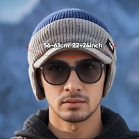 Winddichte Thermo-Mütze mit Visier