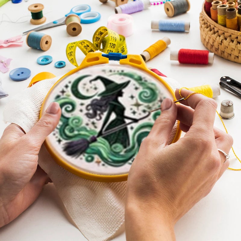 Witch Embroidery KIT