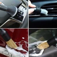 4-Piece Car Interior Cleaning Brush Set
