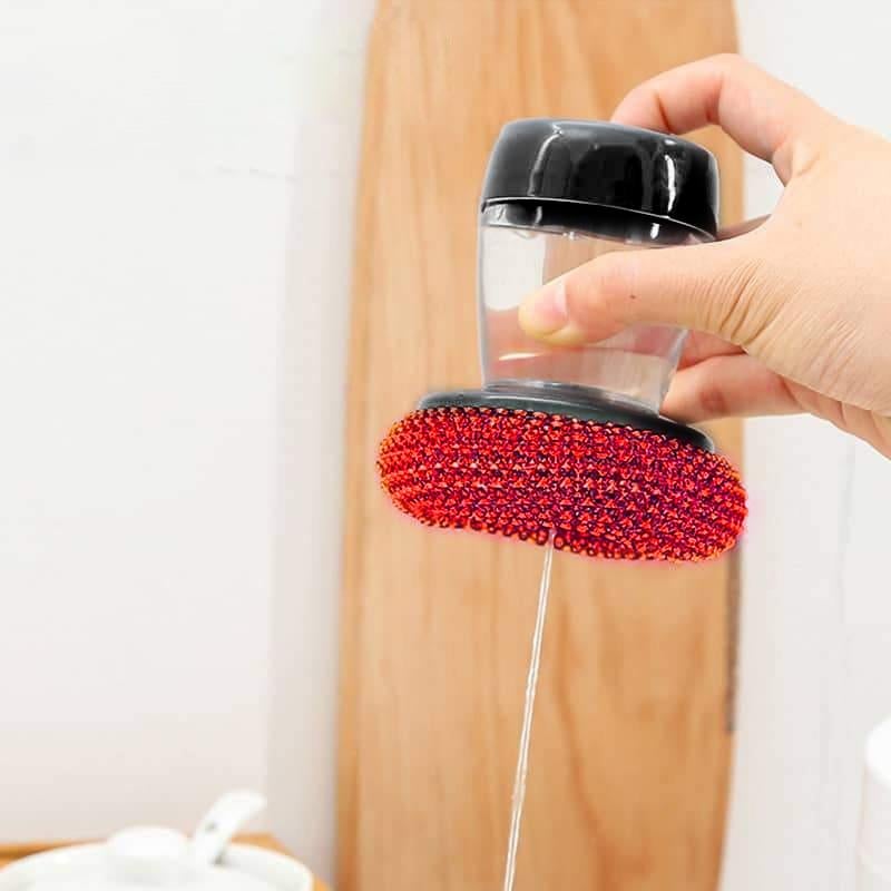 Kitchen Soap Dispensing Palm Brush