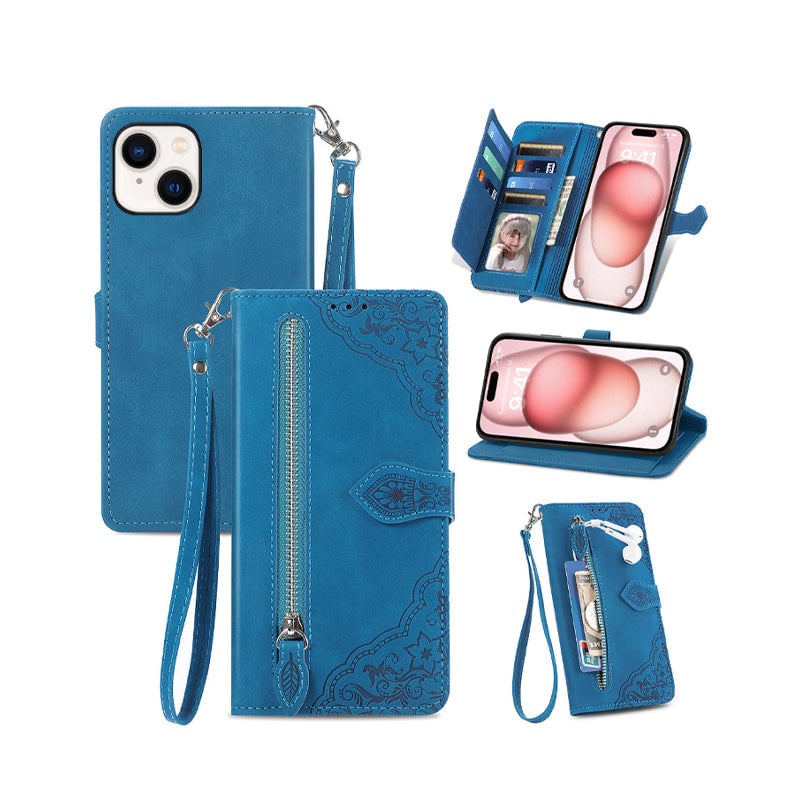 Embossed Phone Leather Case