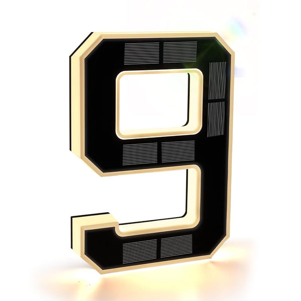 Solar-Powered Outdoor House Number Light