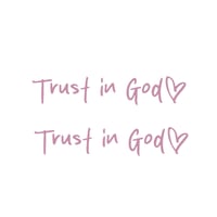 Trust in God Car Rearview Mirror Sticker