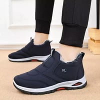 Couple's winter velvet and thick cotton shoes