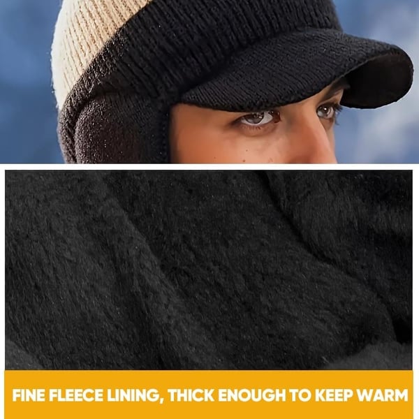 Windproof Thermal Cap with Visor