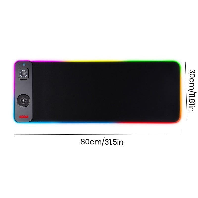 3-in-1 Extra Large Stain-Resistant Wireless Charging Mouse Pad