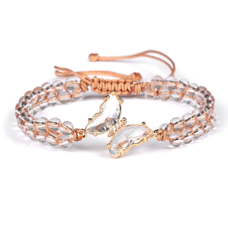Healing Crystal Butterfly Bracelet