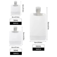 Portable Travel Fluid Dispensing Packing Bag