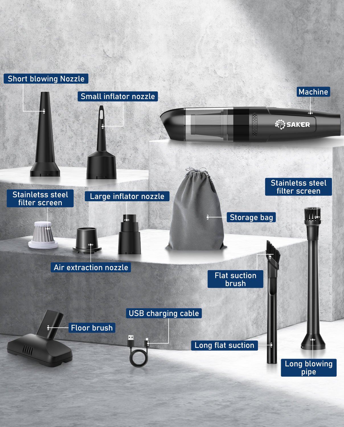 Car Vacuum Portable Cordless