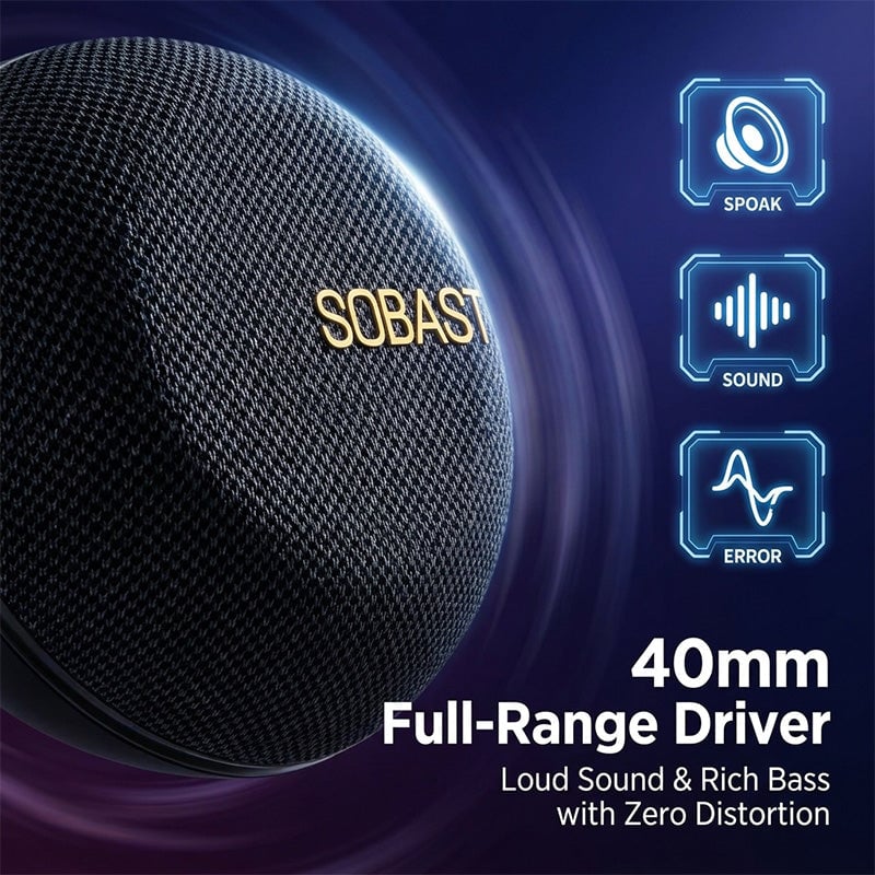 Magnetic RGB Portable Bluetooth Speaker