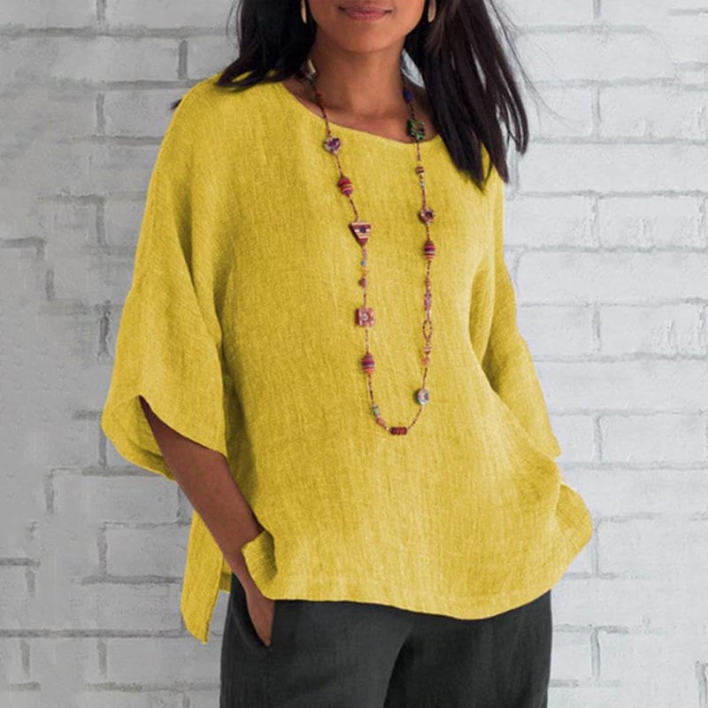 Solid Color Loose Simple T-Shirt