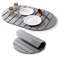 Sakerplus Collapsible Diatomaceous Dish Drying Mat